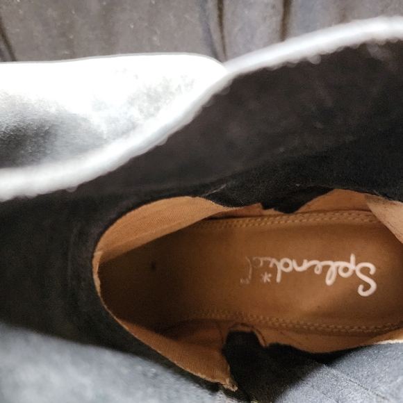 Splendid Blue Suede Ankle Boots - Picture 4 of 6